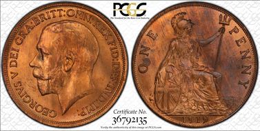 1919 1D S-4051 MS65RB