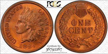 1884 1C MS64RD