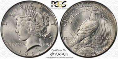 1927 $1 MS66