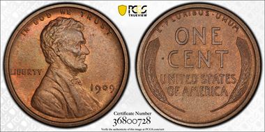 1909 1C Lincoln PR65BN