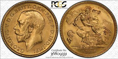 1915-S 1/2 Sov S-4009 MS63