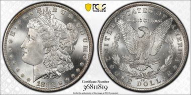 1882-CC $1 VAM 2B, Stage 3 MS67