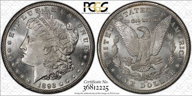1893-CC $1 MS63+