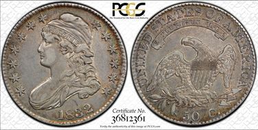 1832 50C Large Letters XF45