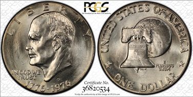 1976-D $1 Type 2 MS67