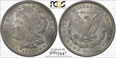 1921 $1 Morgan MS63