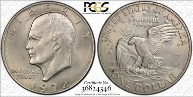 1972 $1 Type 1 MS64