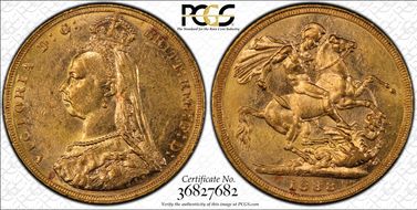 1888-M Sov S-3867A 1st Obverse Angled J MS61