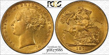1872-M Sov S-3857 St. George MS61