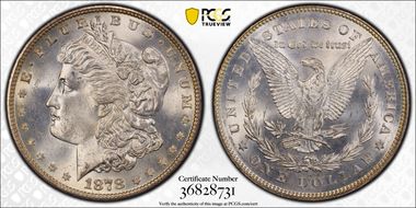 1878 7TF $1 VAM 100 MS66