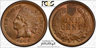 1909-S 1C Indian MS64BN