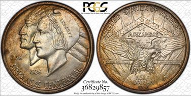 1938-S 50C Arkansas MS66+