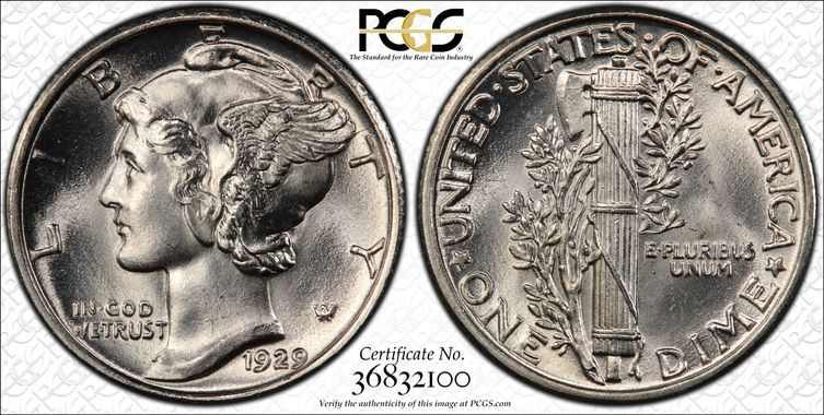 Cert 36832100 - Coin Image