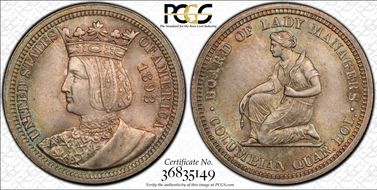 1893 25C Isabella MS66