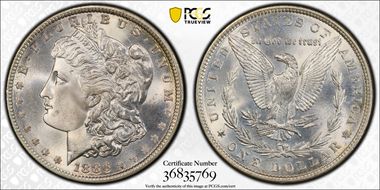 1886 $1 MS68