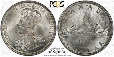 1936 S$1 MS64