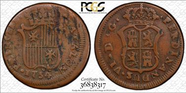 1754 Ardite Catalonia Calico-699 VF35BN