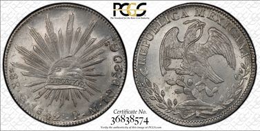 1842-Go PM 8 R Go25 MS64