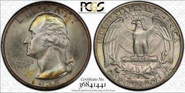 1935-D 25C MS67+