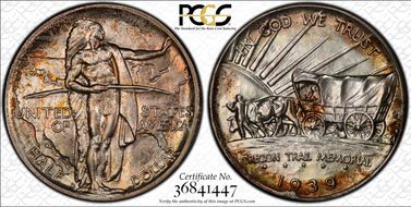 1939-D 50C Oregon MS68