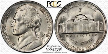 1943-P 5C DDO FS-102 MS66