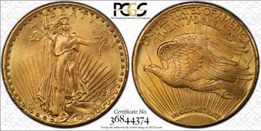 1928 $20 MS66