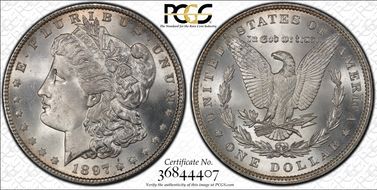 1897 $1 MS67