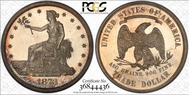 1873 T$1 Trade PR62CAM