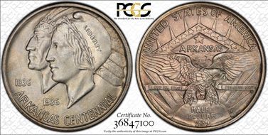 1939-S 50C Arkansas MS66