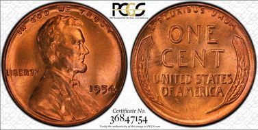 1954 1C MS66RD
