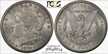 1879-CC $1 Capped Die MS63