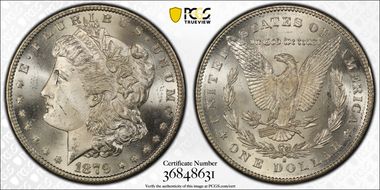 1879-S $1 Reverse of 1878 MS65+