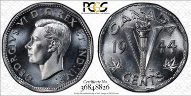 1944 5C Steel MS66