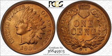 1909-S 1C Indian MS66+ RD