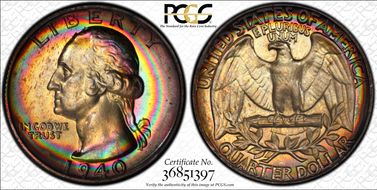 1940 25C PR68