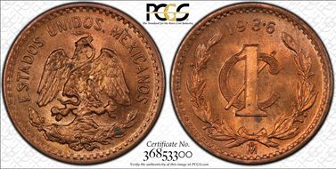 1936-Mo 1C MS65RB