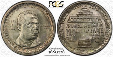 1946-D 50C Booker T. Washington MS66+