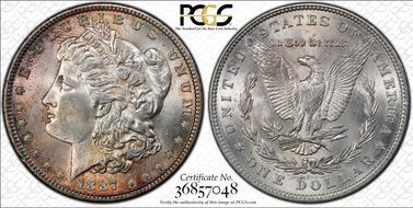 1887 $1 MS63