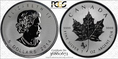 2014 $5 ML Horse Privy SP68