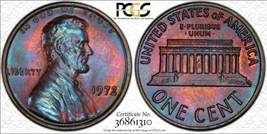 1972 1C Doubled Die Obverse MS64BN