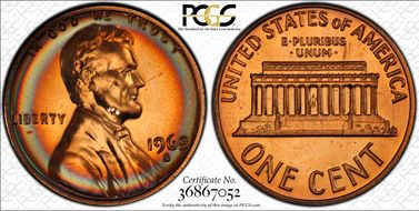 1968-S 1C PR66RD