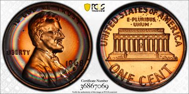 1968-S 1C PR67RB
