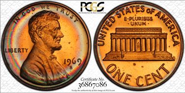 1969-S 1C PR66CAM