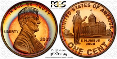 2009-S 1C Lincoln-Professional PR68RB