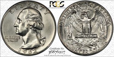 1962 25C MS66