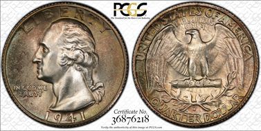 1941-S 25C MS66