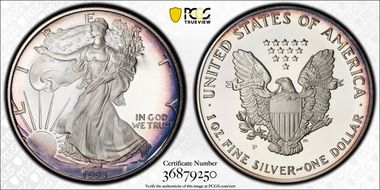 1993-P $1 Silver Eagle PR70DCAM