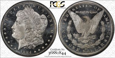 1884-CC $1 MS65+ DMPL