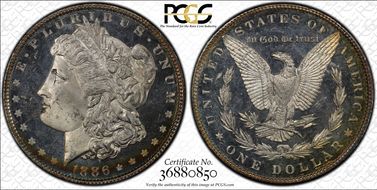 1886 $1 MS65DMPL