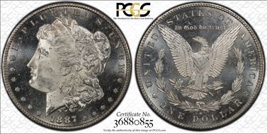 1887-S $1 MS64PL